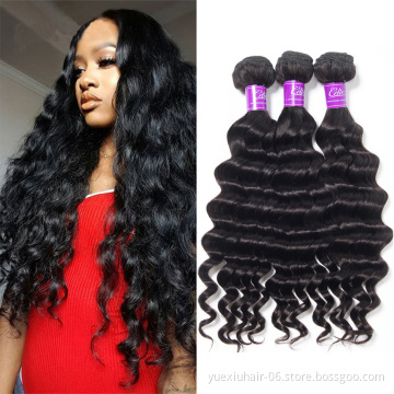 High Quality Wholesale Loose Deep Wave Unprocessed Cuticle Aligned Hair Hair Brazilian Remy Hair with Frontal Closure